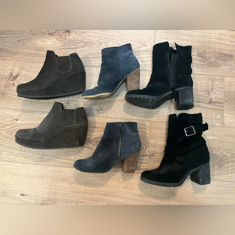 Womens lot of 3 fall boots size 7.5